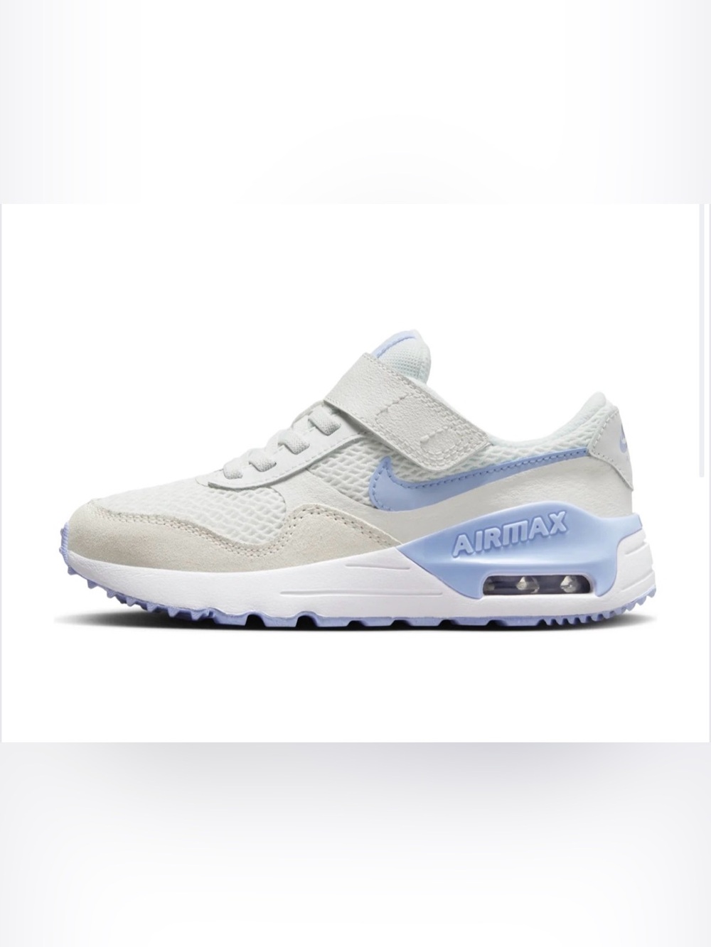 Nike Kids Air Max Sneaker in Light Gray and Pale Blue 0014